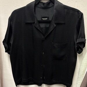 Rachel Comey Black Short Sleeve Button-Up Shirt